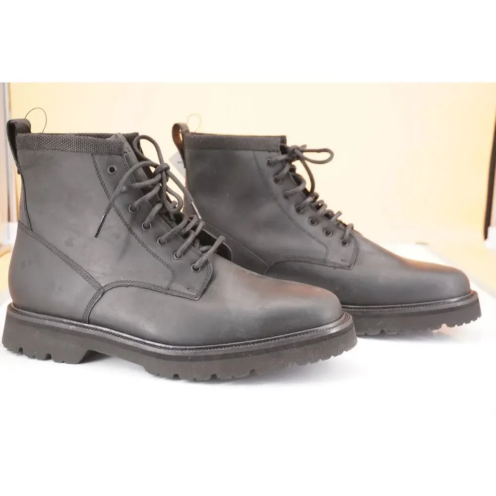 Cole Haan American Classic Waterproof Plain Toe Boot Leather SZ 11 New Lace Up
